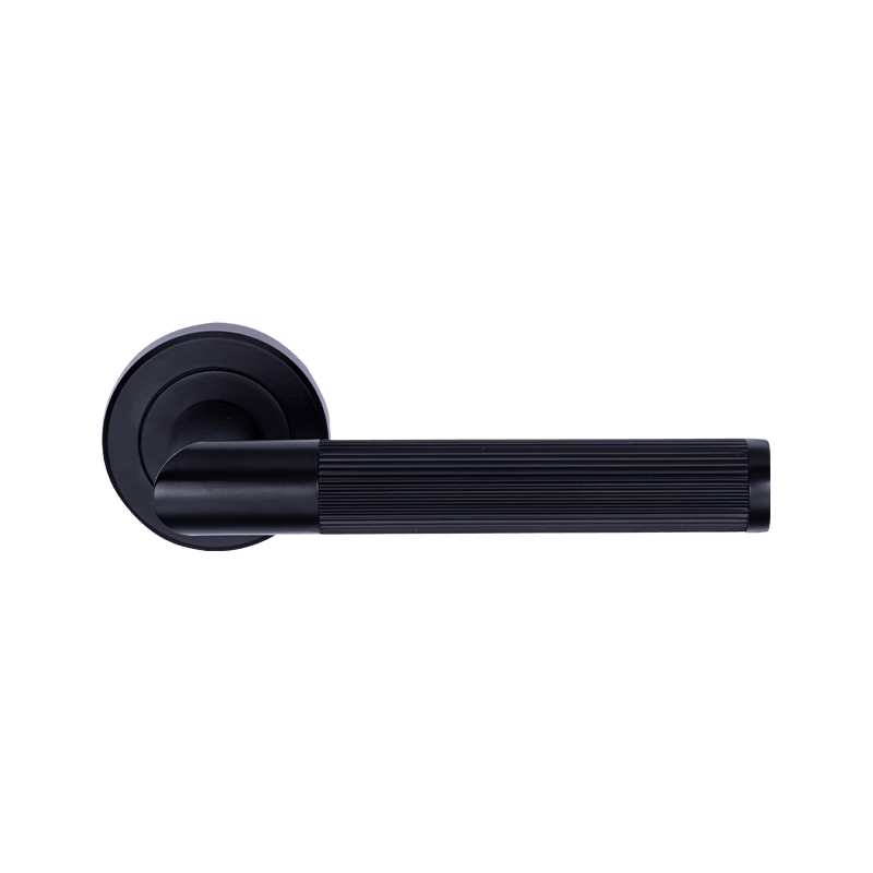 آلومینیوم L شکل knurled شکل روی دسته درب گل رز Matt Black